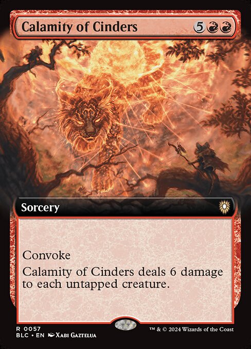 Calamity of Cinders - Bloomburrow Commander Rare Card