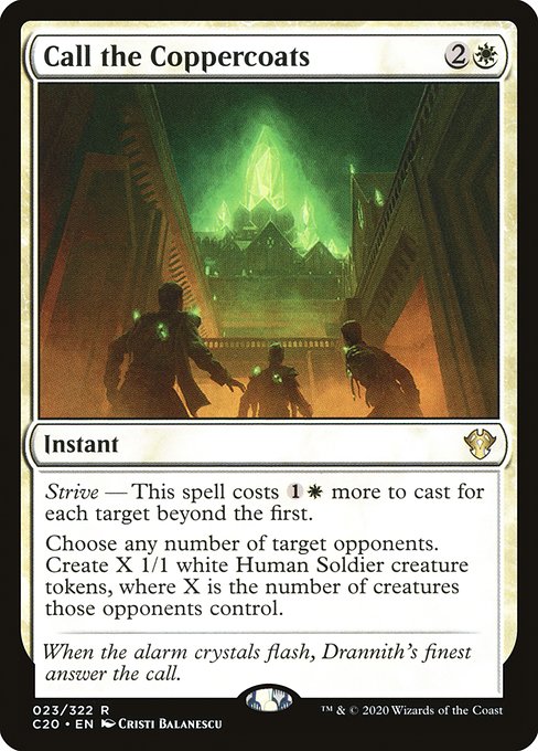 Call the Coppercoats - Commander 2020 Rare Card