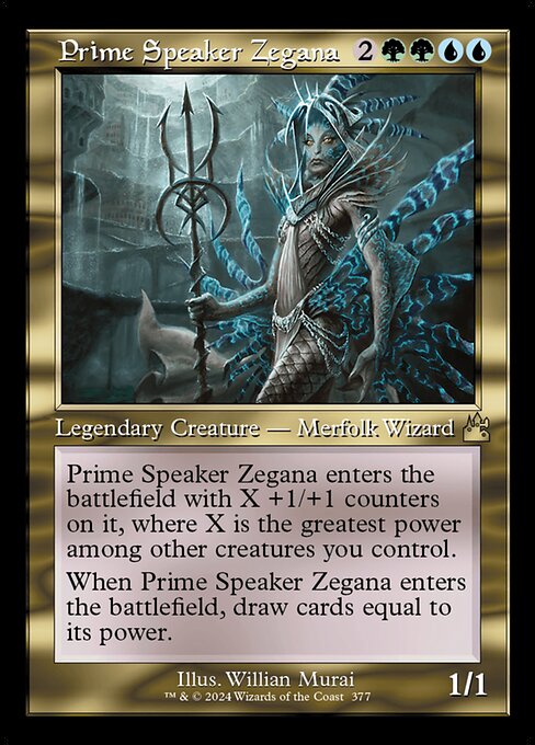 Prime Speaker Zegana - Ravnica Remastered Rare Card