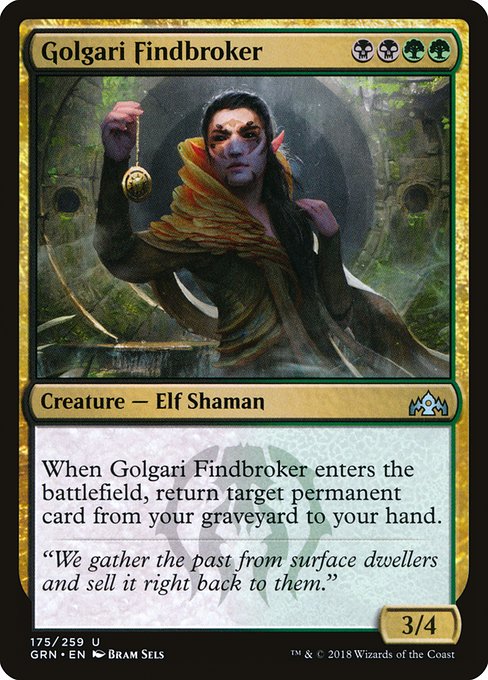 Golgari Findbroker - Guilds of Ravnica Uncommon Card