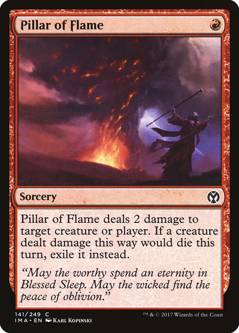 Pillar of Flame - Iconic Masters Common Card