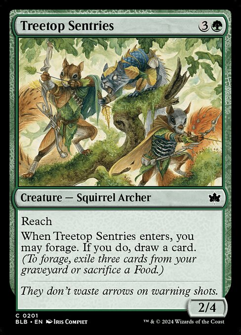 Treetop Sentries - Bloomburrow Common Card