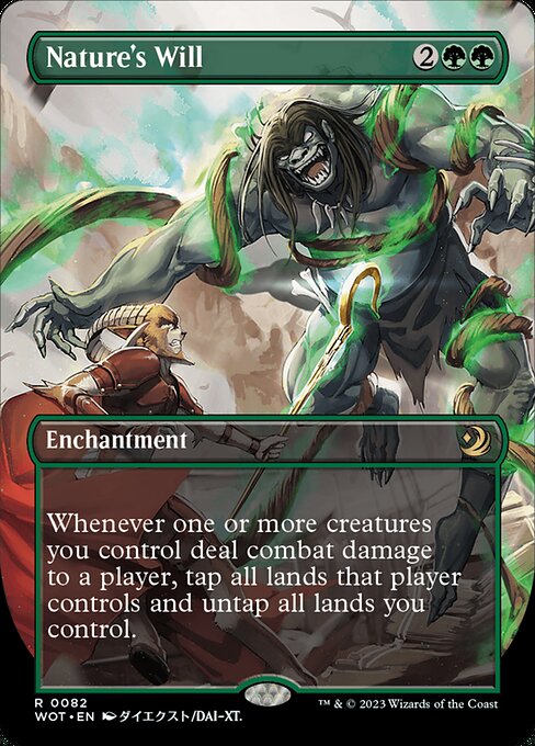 Nature's Will - Wilds of Eldraine: Enchanting Tales Rare Card