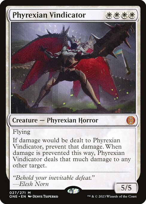 Phyrexian Vindicator - Phyrexia: All Will Be One Mythic Card