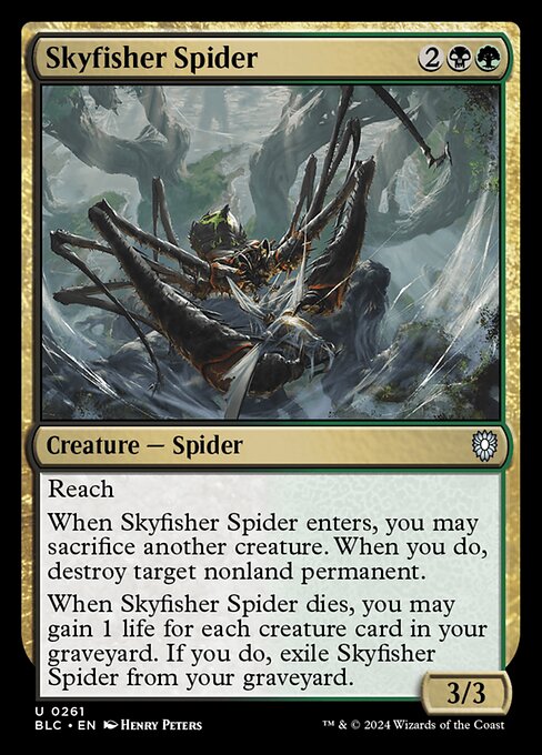 Skyfisher Spider - Bloomburrow Commander Uncommon Card