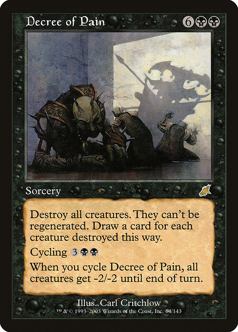 Decree of Pain - Scourge Rare Card