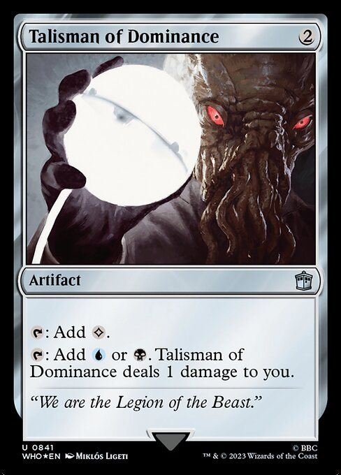Talisman of Dominance - Doctor Who Uncommon Card