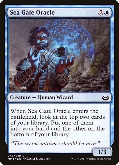 Sea Gate Oracle - Modern Masters 2017 Common Card
