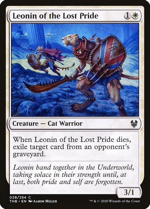 Leonin of the Lost Pride - Theros Beyond Death Common Card