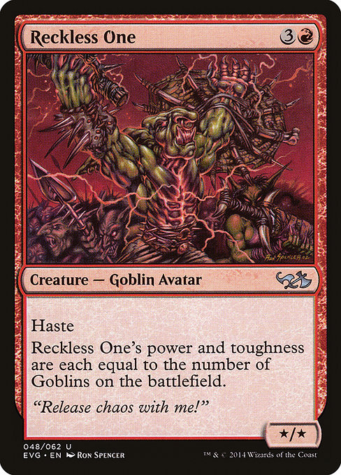 Reckless One - Duel Decks Anthology: Elves vs. Goblins Uncommon Card