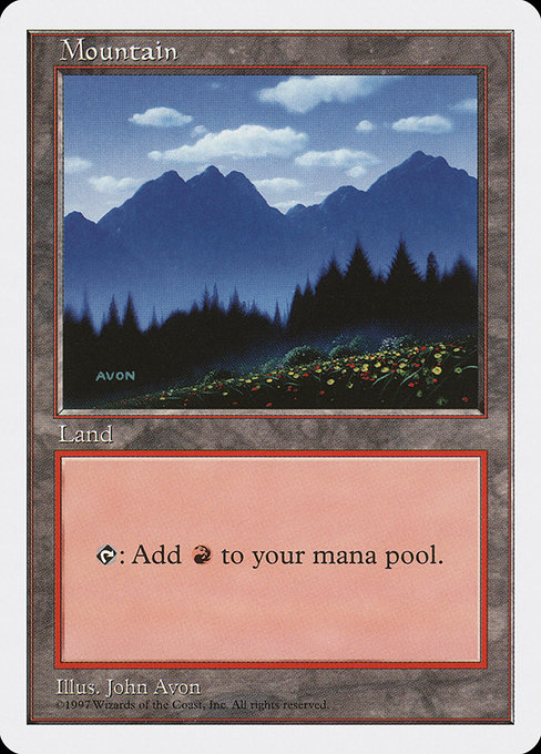 Mountain - Fifth Edition Common Card