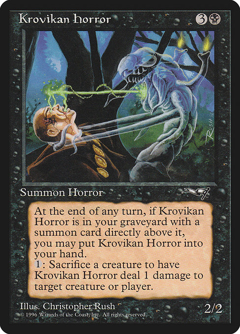Krovikan Horror - Alliances Rare Card