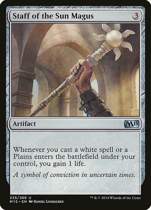 Staff of the Sun Magus - Magic 2015 Uncommon Card