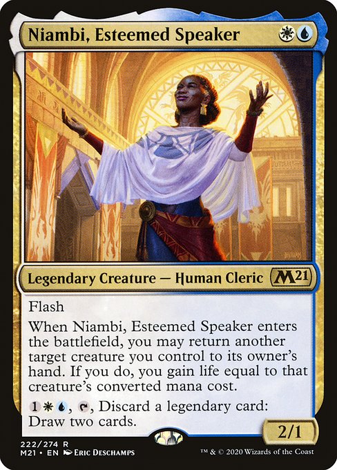 Niambi, Esteemed Speaker - Core Set 2021 Rare Card