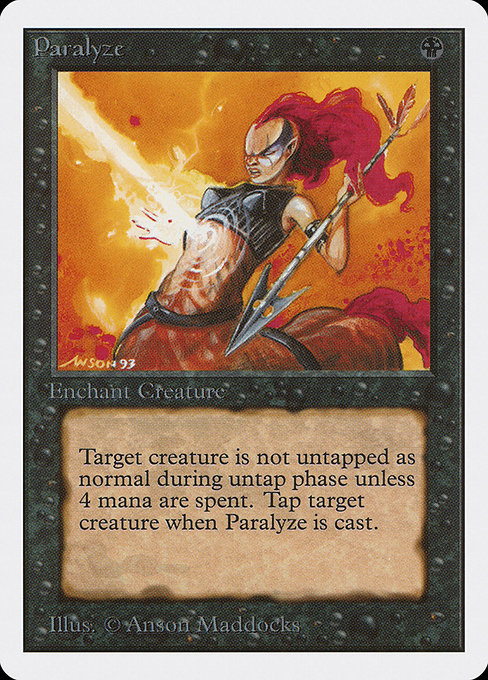 Paralyze - Unlimited Edition Common Card