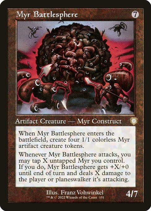 Myr Battlesphere - The Brothers' War Commander Rare Card