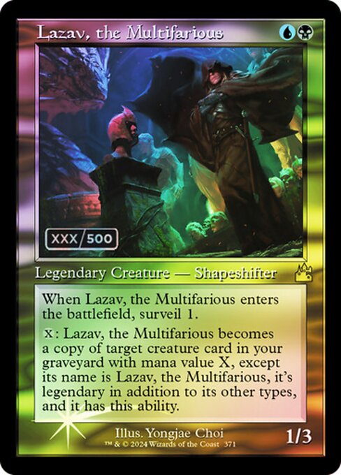 Lazav, the Multifarious - Ravnica Remastered Rare Card