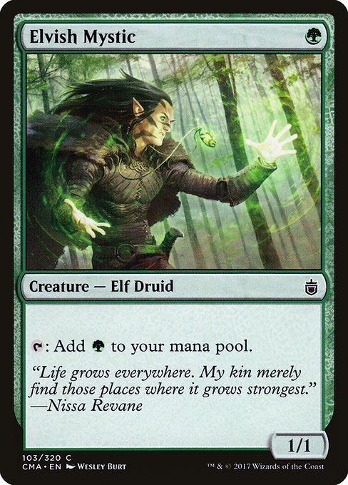 Elvish Mystic - Commander Anthology Common Card