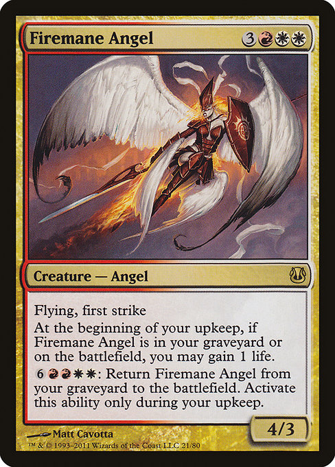 Firemane Angel - Duel Decks: Ajani vs. Nicol Bolas Rare Card