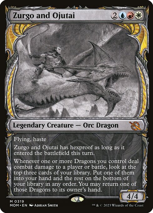 Zurgo and Ojutai - March of the Machine Mythic Card