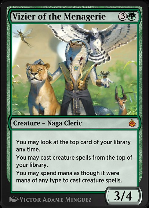 Vizier of the Menagerie - Amonkhet Remastered Mythic Card