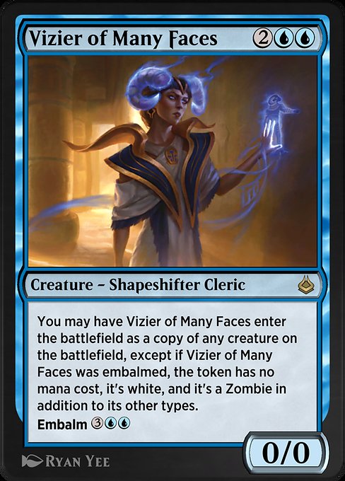 Vizier of Many Faces - Amonkhet Remastered Rare Card