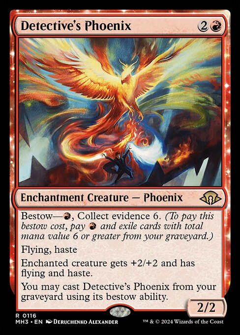 Detective's Phoenix - Modern Horizons 3 Rare Card