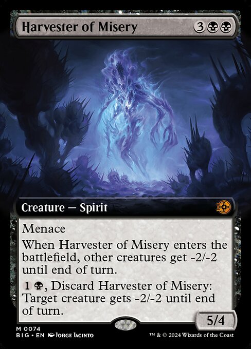 Harvester of Misery - The Big Score Mythic Card