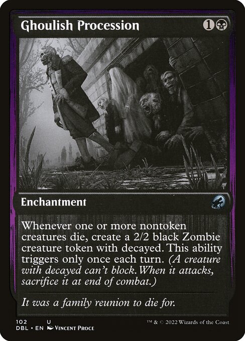 Ghoulish Procession - Innistrad: Double Feature Uncommon Card