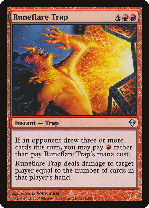 Runeflare Trap - Zendikar Uncommon Card