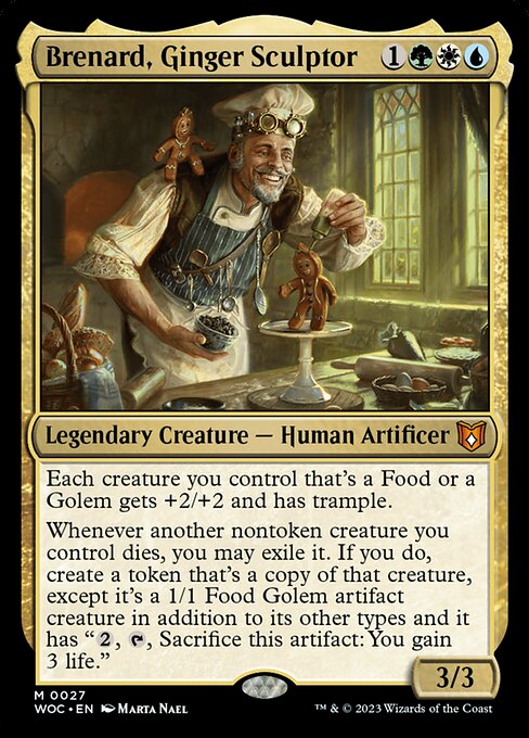 Brenard, Ginger Sculptor - Wilds of Eldraine Commander Mythic Card