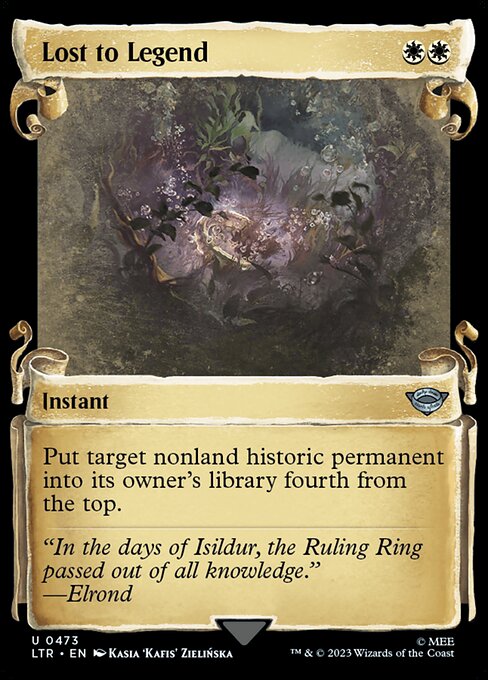 Lost to Legend - The Lord of the Rings: Tales of Middle-earth Uncommon Card