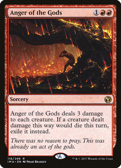Anger of the Gods - Iconic Masters Rare Card