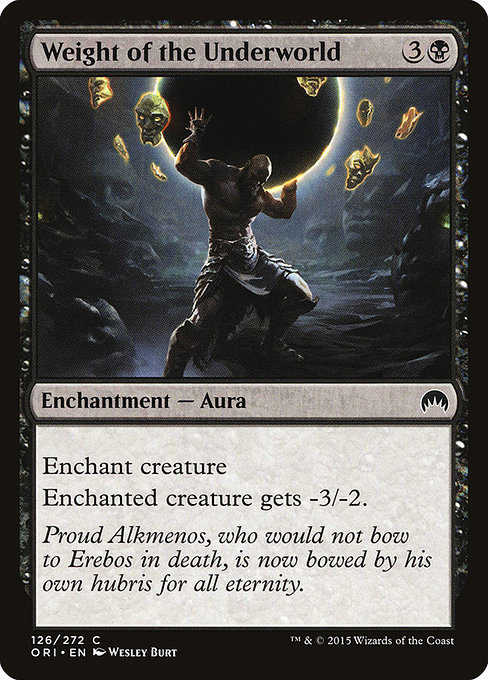 Weight of the Underworld - Magic Origins Common Card