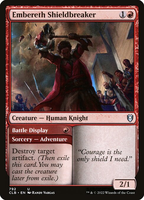 Embereth Shieldbreaker // Battle Display - Commander Legends: Battle for Baldur's Gate Uncommon Card