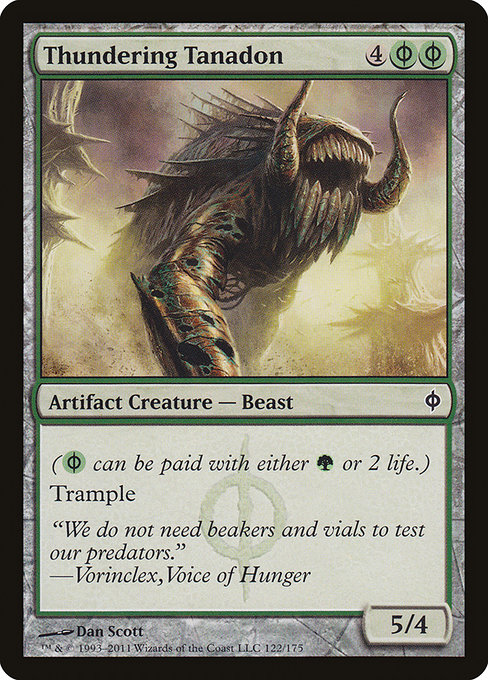 Thundering Tanadon - New Phyrexia Common Card