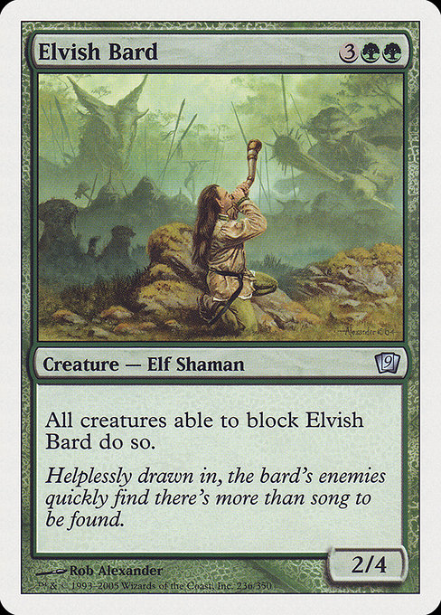 Elvish Bard - Ninth Edition Uncommon Card