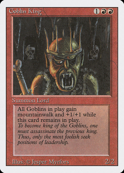 Goblin King - Revised Edition Rare Card