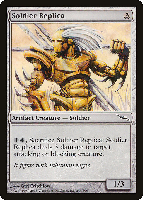 Soldier Replica - Mirrodin Common Card