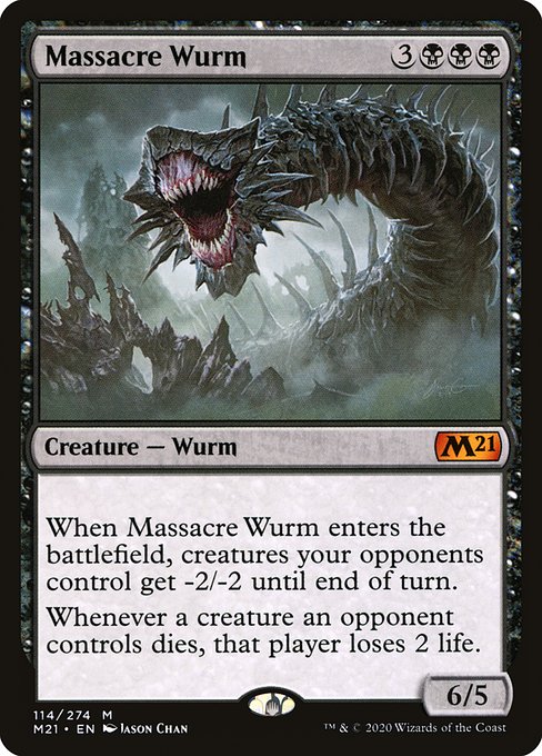 Massacre Wurm - Core Set 2021 Mythic Card