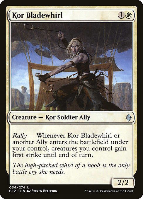Kor Bladewhirl - Battle for Zendikar Uncommon Card