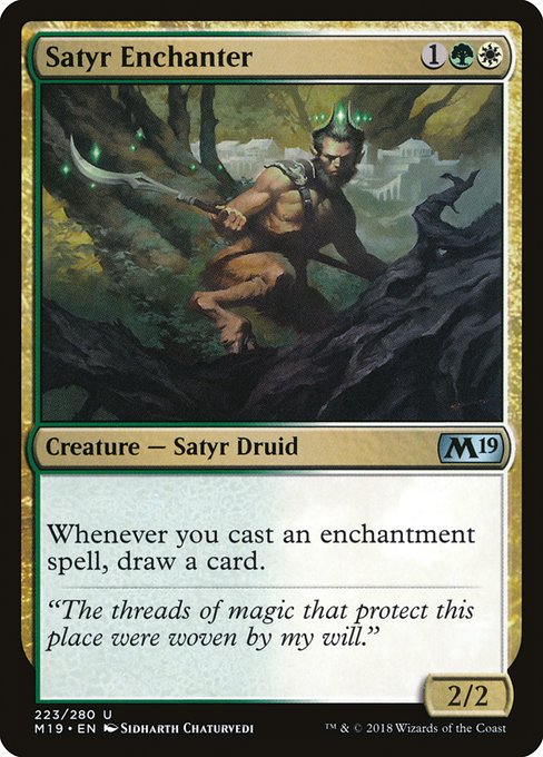 Satyr Enchanter - Core Set 2019 Uncommon Card