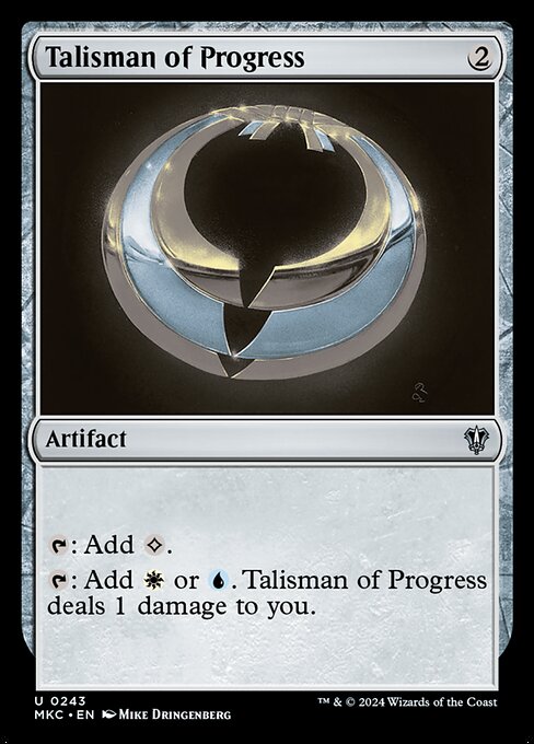 Talisman of Progress - Murders at Karlov Manor Commander Uncommon Card