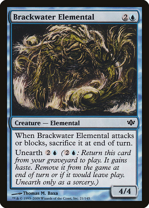 Brackwater Elemental - Conflux Common Card