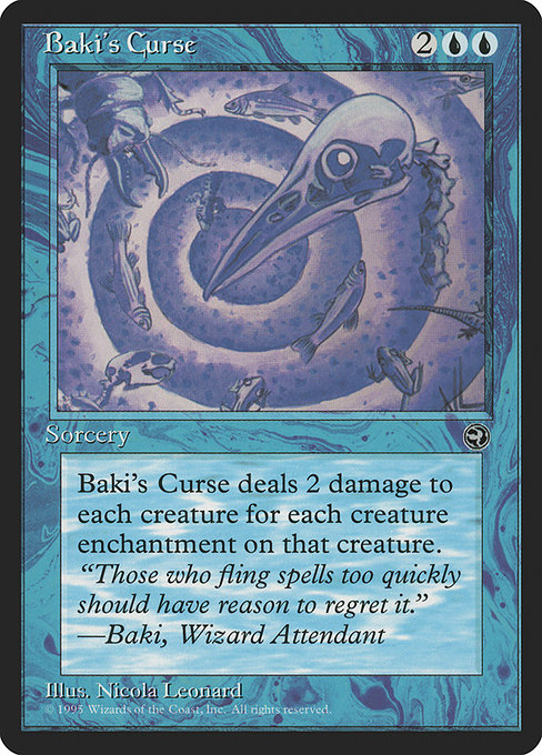 Baki's Curse - Homelands Rare Card