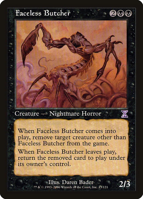 Faceless Butcher - Time Spiral Timeshifted Special Card