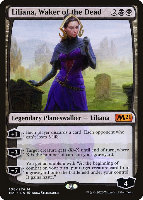 Liliana, Waker of the Dead - Core Set 2021 Mythic Card
