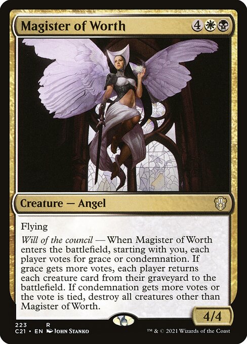 Magister of Worth - Commander 2021 Rare Card