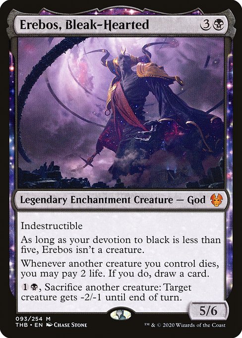 Erebos, Bleak-Hearted - Theros Beyond Death Mythic Card