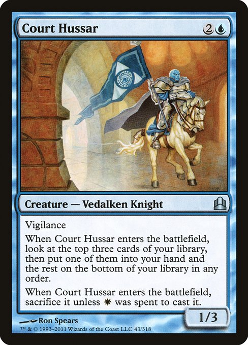 Court Hussar - Commander 2011 Uncommon Card